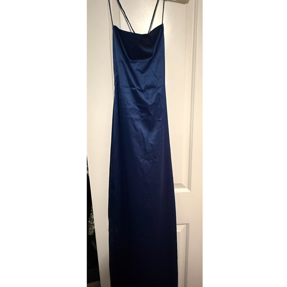 Beginning Boutique Deep Blue A-Line Skirt
